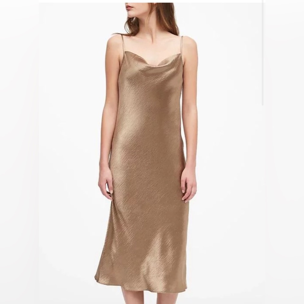 Banana Republic Slip Dress - Tan